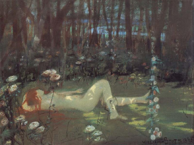 William Stott of Oldham Study for The Nymph Norge oil painting art